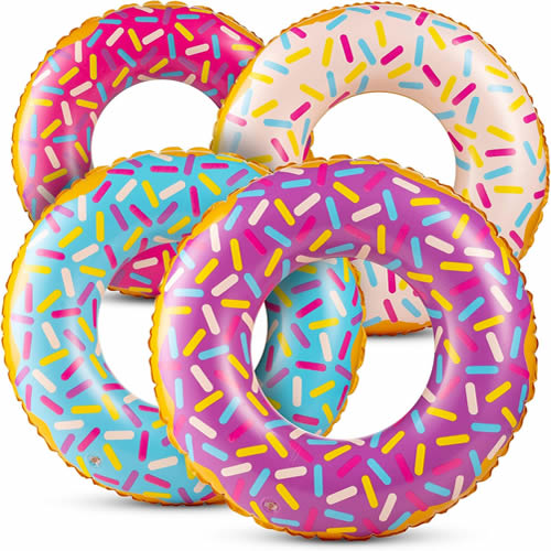 Inflatable Donuts Pool Float for Kids Pool Tube