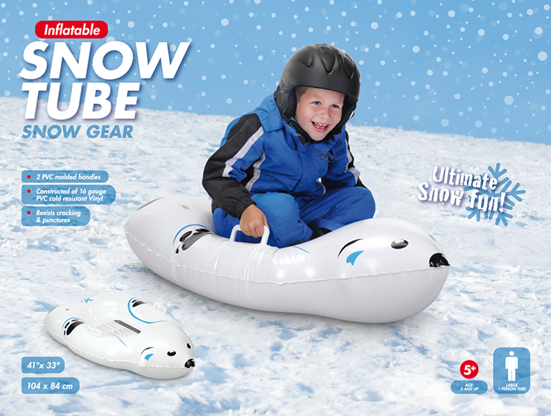 Inflatable Polar bear Snow Tube