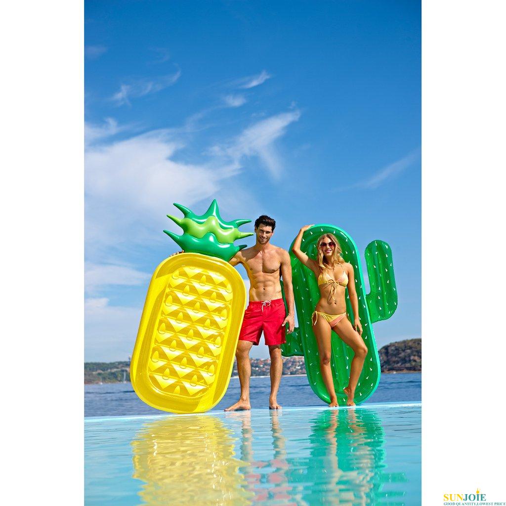  Comfortable Funny Summer Inflatable Cactus Pool Float