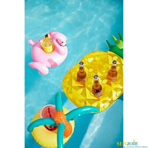 INFLATABLE DRINK HOLDER PINEAPPLE