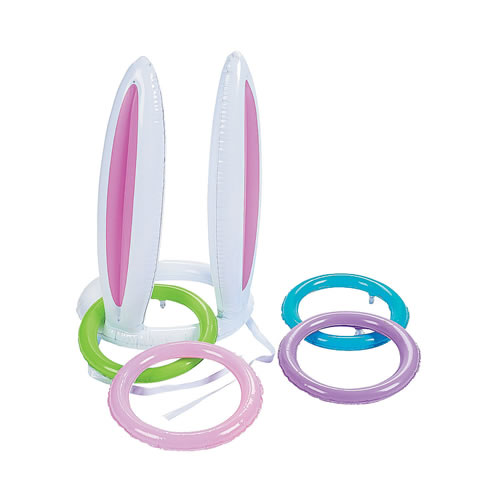 Inflatable Bunny Ears Ring Toss Game