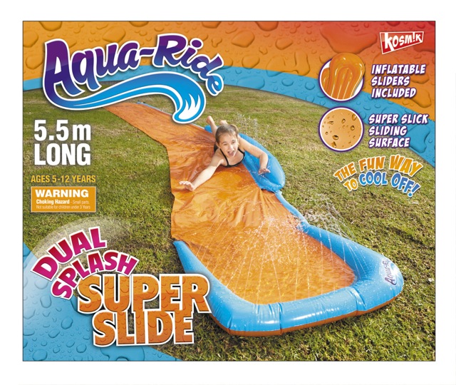 Funny Summer Water Splash Supper Slide