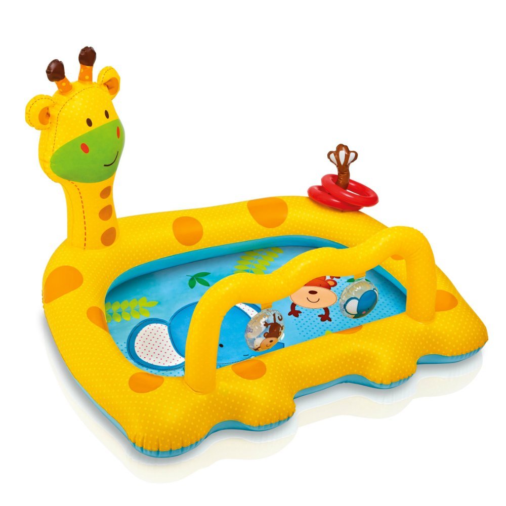 Smiley Giraffe Inflatable Baby Pool
