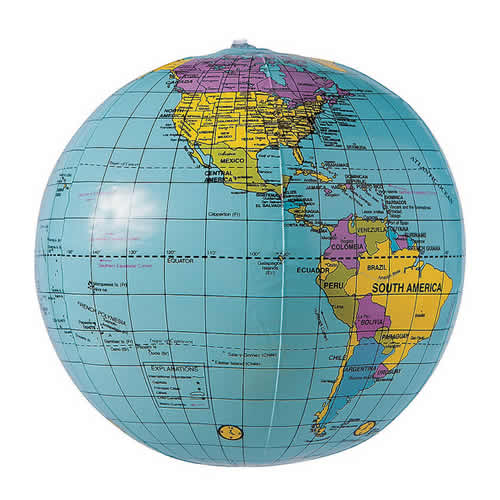 Inflatable World Globes