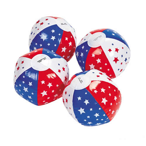 Inflatable Patriotic Beach Balls for promotion
