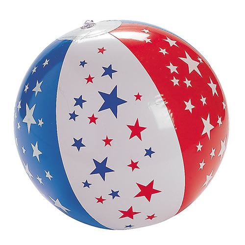 Patriotic Star Beach Balls