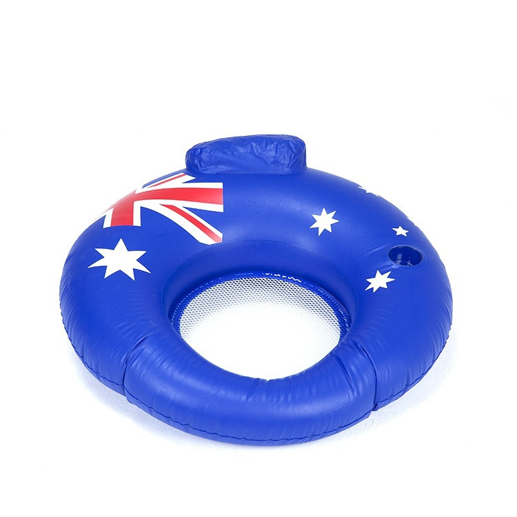 Lounge Australia flag pattern drifting inflatable swim ring