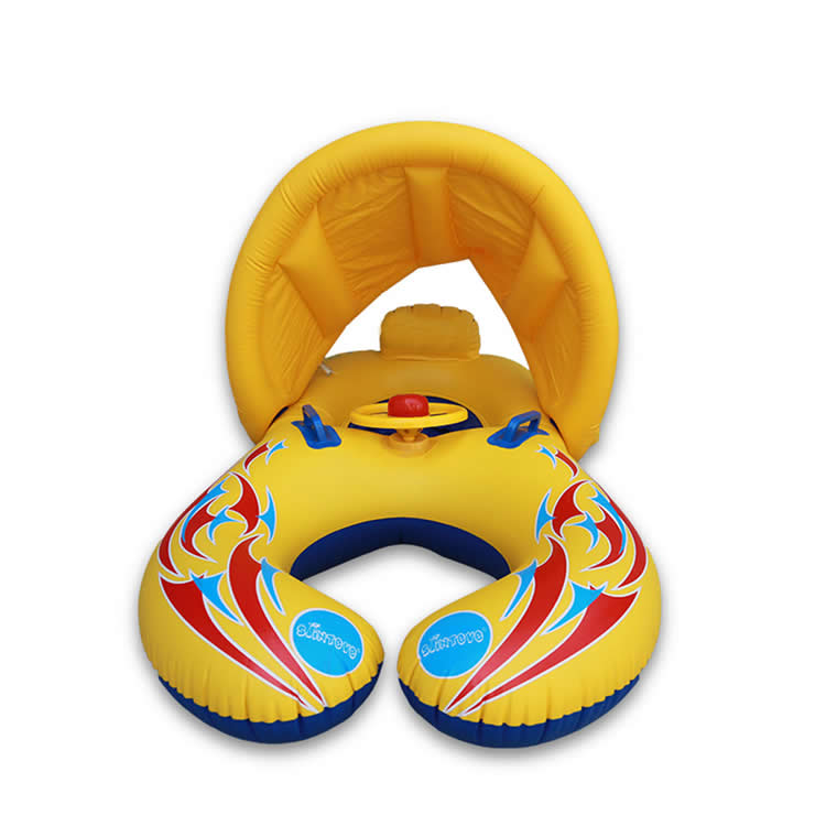 Inflatable Children Safety Ring Seat Canopy