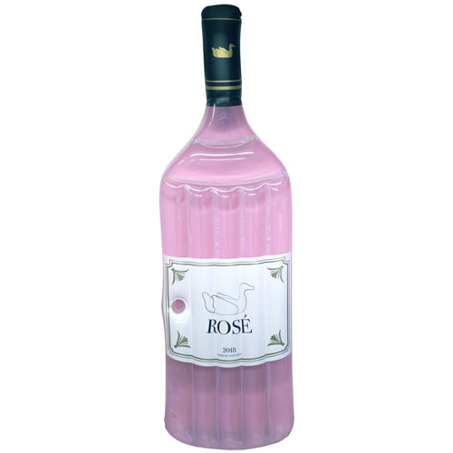 Factory Custom Rosé PVC Bottle Pool Float