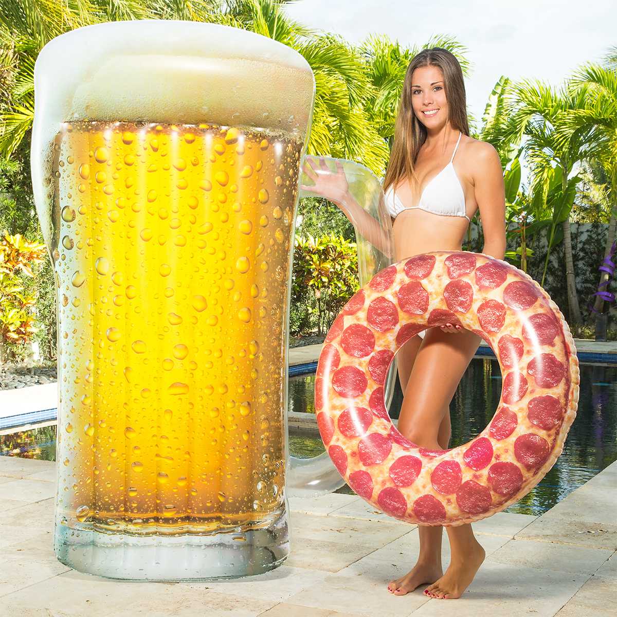 Inflatable Giant Beer Mug Raft,inflatable beer bottle mattress