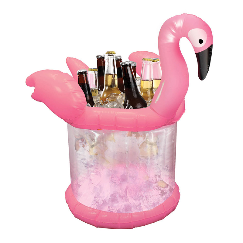 Inflatable flamingo ice bucket for Party