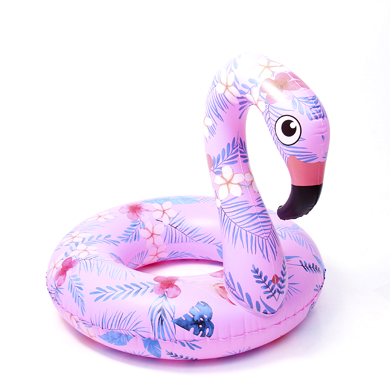 Floral Inflatable flamingo pool raft swimming ring