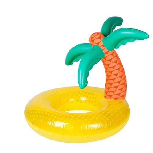 Tropical PVC Inflatable Palm tree Swimming Ring