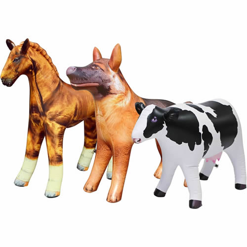 Inflatable Animals Toys Cow-horse-german Shepherd