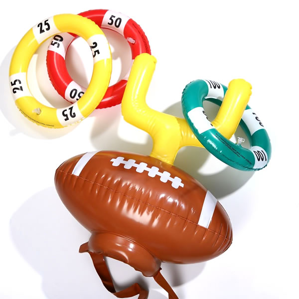 Inflatable Post Ring Toss Football Goal