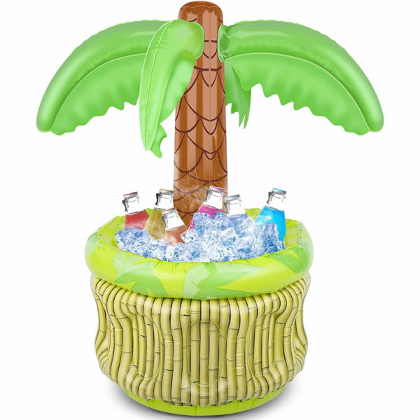 Inflatable Palm Tree Cooler for Tropical Party Decorations