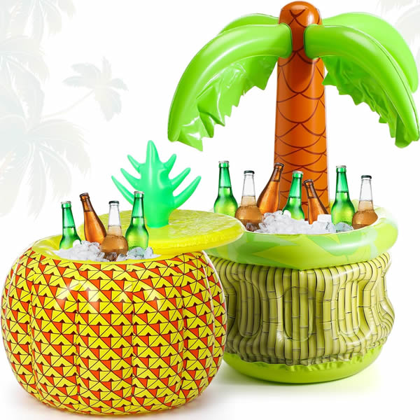 Inflatable Palm Tree Cooler for Tropical Party Decorations